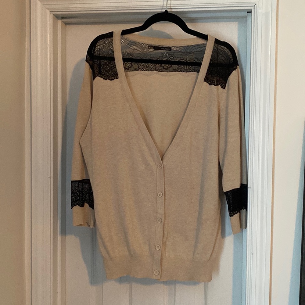 Maurices Cardigan with Lace Detail